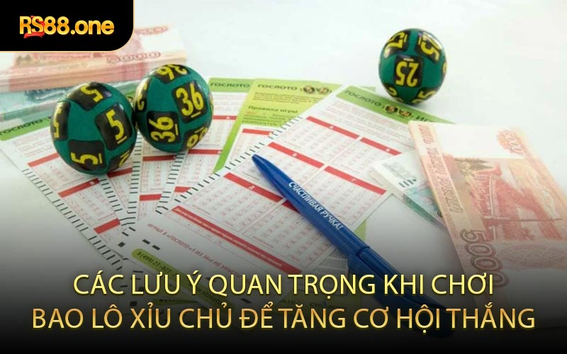 Các lưu ý quan trọng khi chơi bao lô xỉu chủ để tăng cơ hội thắng